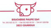 Boucherie Paupe Sàrl
Rue de l'Eglise 14
2822 Courroux Boucherie Paupe